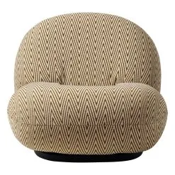 GUBI Pacha Outdoor Lounge Chair, Swivel Base, Chevron FR 022 10 GUBI Pacha Outdoor Lounge Chair, Swivel Base, Chevron FR 022 -Outdoor textiles Sales Gubi 10106329 FRT Pacha Outdoor Lounge Chair Chevron Outdoor FR Camel 022
