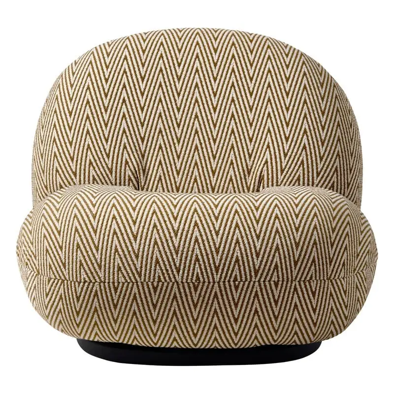GUBI Pacha Outdoor Lounge Chair, Swivel Base, Chevron FR 022 6 GUBI Pacha Outdoor Lounge Chair, Swivel Base, Chevron FR 022 - Image 4