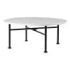 GUBI Carmel Coffee Table, 75 X 75 Cm, Black - Clam White 2 GUBI Carmel Coffee Table, 75 X 75 Cm, Black - Clam White -Outdoor textiles Sales Gubi 2023 F3Q Carmel Medium 75x75 Clam White