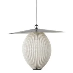 GUBI Satellite Outdoor Pendant, 27 Cm, Black - Cream White