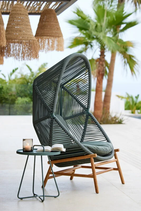 Cane-line On-the-move Table, Small, Dusty Green 4 Cane-line On-the-move Table, Small, Dusty Green - Image 2