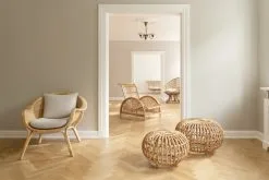 Sika-Design Paris Lounge Chair, Natural Rattan -Outdoor textiles Sales ICONS ND 14 CU FA 55 SU FA 65 SU AJ 11 SU FA 45 SU FA 95 SU Madame Ottomans Paris Luna Belladonna Klintevej BF