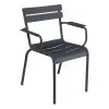 Fermob Luxembourg Armchair, Anthracite -Outdoor textiles Sales LUXDEMBOURG Anthracite Armchair ee