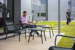 Fermob Luxembourg Low Armchair, Liquorice 12 Fermob Luxembourg Low Armchair, Liquorice -Outdoor textiles Sales LUXEMBOURG BLEU ACAPULCO BUREAUX ALBUM 2022 CYRIL ABAD