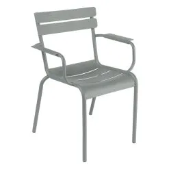 Fermob Luxembourg Armchair, Lapilli Grey