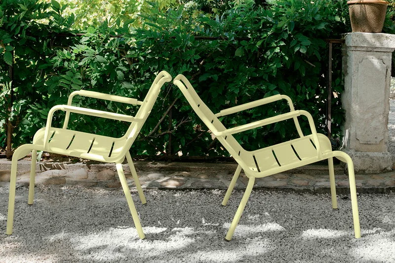 Fermob Luxembourg Low Armchair, Acapulco Blue 6 Fermob Luxembourg Low Armchair, Acapulco Blue - Image 4