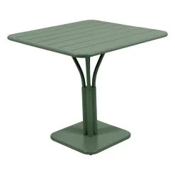 Fermob Luxembourg Table, 80 X 80 Cm, With Pedestal, Cactus