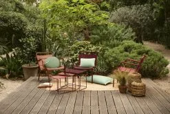 Fermob Luxembourg Low Armchair, Acapulco Blue 12 Fermob Luxembourg Low Armchair, Acapulco Blue -Outdoor textiles Sales LUXEMBOURG OULALA CERISE NOIRE OCRE ROUGE PIMENT MARSEILLE VISUEL2023 MARINE BRUSSON 2 2