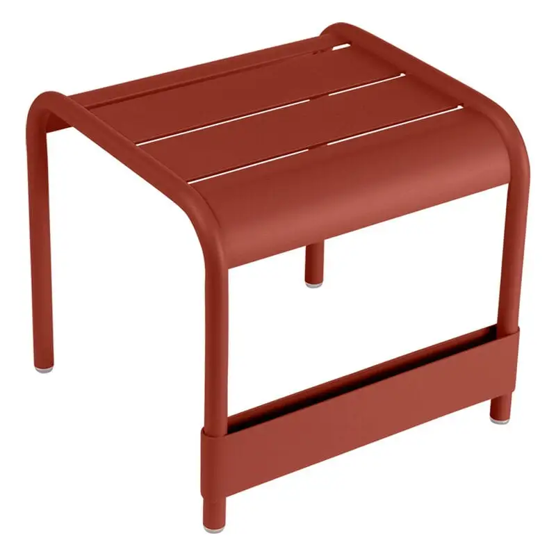 Fermob Luxembourg Table/footrest, Red Ochre 3 Fermob Luxembourg Table/footrest, Red Ochre