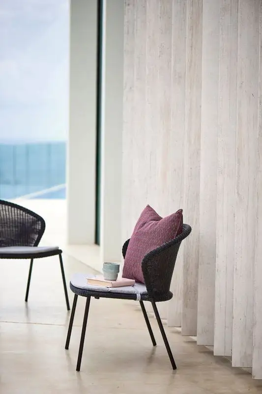 Cane-line Lean Chair Cushion, Grey 6 Cane-line Lean Chair Cushion, Grey - Image 4