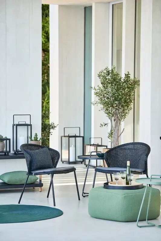 Cane-line Lean Lounge Chair, Black 5 Cane-line Lean Lounge Chair, Black - Image 3