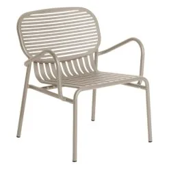 Petite Friture Week-end Lounge Chair, Dune -Outdoor textiles Sales M0740506 week end armchair dune PF packshot 2 RVB
