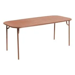 Petite Friture Week-end Table, 85 X 180 Cm, Terracotta