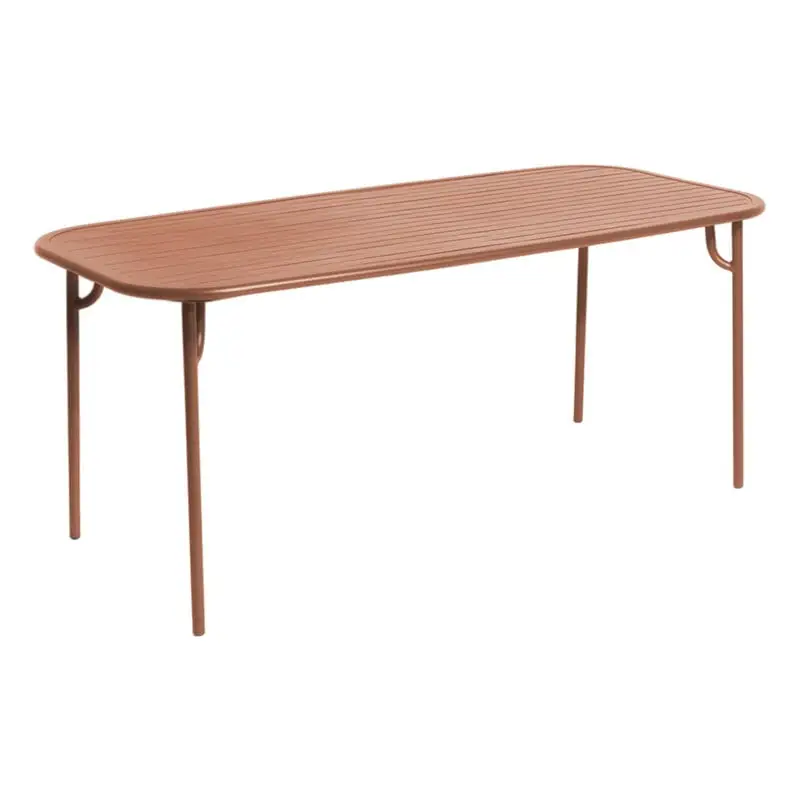 Petite Friture Week-end Table, 85 X 180 Cm, Terracotta 3 Petite Friture Week-end Table, 85 X 180 Cm, Terracotta