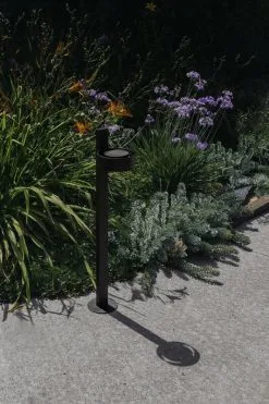 Marset Plaff-On B IP65 Bollard Lamp, Black -Outdoor textiles Sales MARSET HR PLAFF ON BOLLARD WITH AMBIANCE