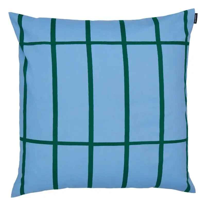 Marimekko Tiiliskivi Cushion Cover, 50 X 50 Cm, L.blue - Green 3 Marimekko Tiiliskivi Cushion Cover, 50 X 50 Cm, L.blue - Green