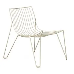 Massproductions Tio Lounge Chair, Ivory -Outdoor textiles Sales Massproductions TioEasyChair ivory 3