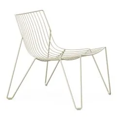 Massproductions Tio Lounge Chair, Ivory -Outdoor textiles Sales Massproductions TioEasyChair ivory 4