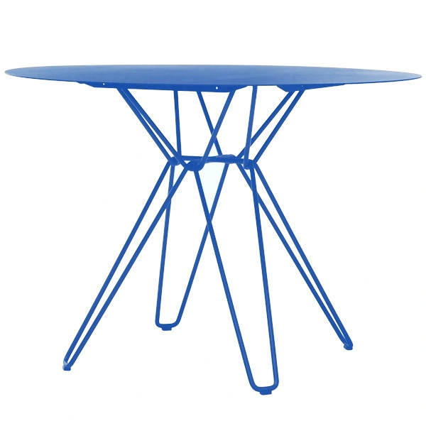 Massproductions Tio Dining Table, 100 Cm, Overseas Blue 3 Massproductions Tio Dining Table, 100 Cm, Overseas Blue