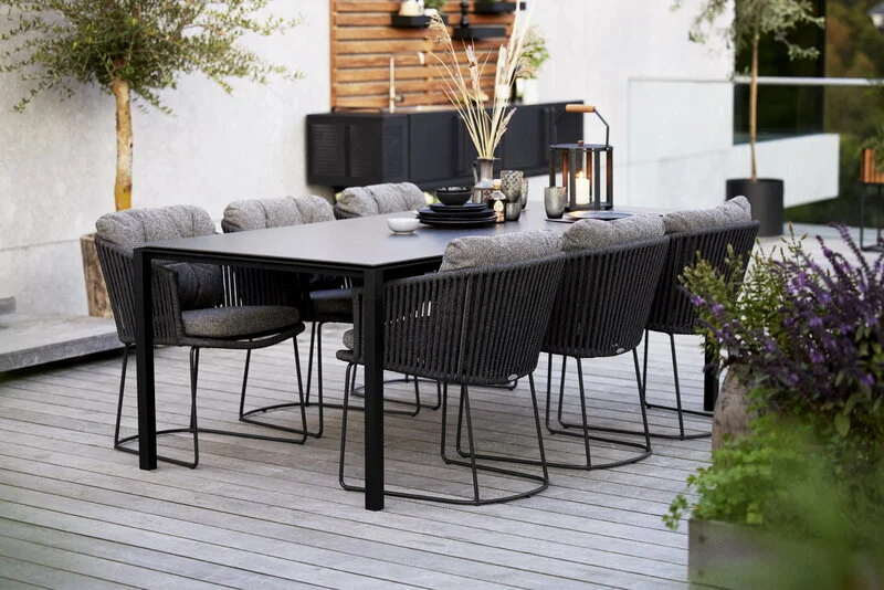 Cane-line Lightlux Lantern With Teak Handle, XS, Lava Grey 5 Cane-line Lightlux Lantern With Teak Handle, XS, Lava Grey - Image 3