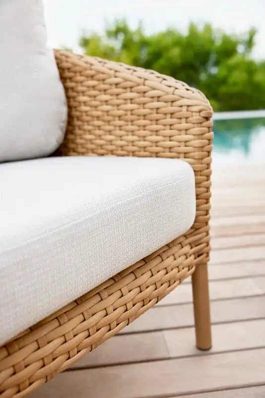 Cane-line Ocean 3-seater Sofa, Large, Natural - White Grey 7 Cane-line Ocean 3-seater Sofa, Large, Natural - White Grey - Image 5