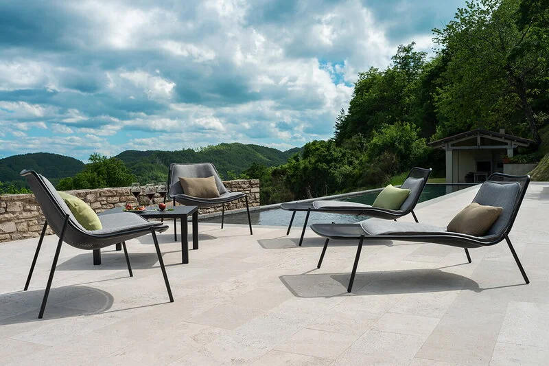 Emu Round Lounge Chair Seat And Back Cushion, Grey 4 Emu Round Lounge Chair Seat And Back Cushion, Grey - Image 2