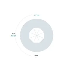 Fermob Shadoo Parasol, Ice Mint 5 Fermob Shadoo Parasol, Ice Mint -Outdoor textiles Sales SHADOO PARASOL