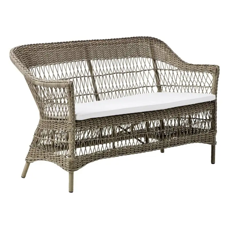 Sika-Design Charlot 2-seater Sofa, Antique Grey - White 2 Sika-Design Charlot 2-seater Sofa, Antique Grey - White