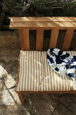 Skagerak Barriere Outdoor Cushion, 125 X 43 Cm, Golden Yellow Stripe 10 Skagerak Barriere Outdoor Cushion, 125 X 43 Cm, Golden Yellow Stripe -Outdoor textiles Sales Skagerak 1960967 1350600 Barriere Cushion Plank Bench 02 M