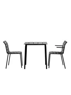 Valerie_objects Aligned Dining Table, 70 X 70 Cm, Black -Outdoor textiles Sales V9021321s5