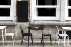 Valerie_objects Aligned Dining Table, 70 X 70 Cm, Off-white -Outdoor textiles Sales VO21 MAARTENBAAS ALIGNED OUTDOOR 7 1