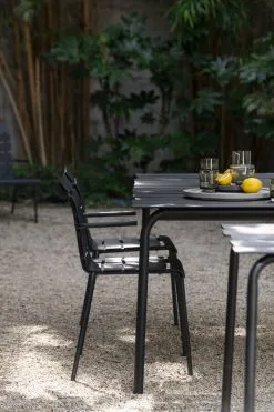Valerie_objects Aligned Dining Table, 170 X 85 Cm, Black -Outdoor textiles Sales ValerieObjects MaartenBaas 287 HR