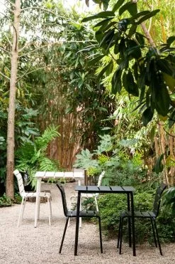 Valerie_objects Aligned Dining Table, 70 X 70 Cm, Black -Outdoor textiles Sales ValerieObjects MaartenBaas 606 HR