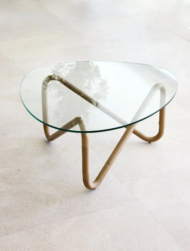 Cane-line Wave Coffee Table, Natural - Clear 5 Cane-line Wave Coffee Table, Natural - Clear - Image 3