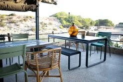 Fermob Bellevie Table, 196 X 90 Cm, Acapulco Blue -Outdoor textiles Sales banc et table Bellevie mobilier de jardin Fermob 2