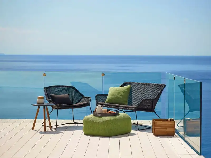 Cane-line Breeze Lounge Chair, Black 6 Cane-line Breeze Lounge Chair, Black - Image 4