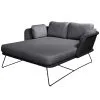 Cane-line Horizon Daybed, Black - Grey 1 Cane-line Horizon Daybed, Black - Grey -Outdoor textiles Sales caneline21 horizon1 SM