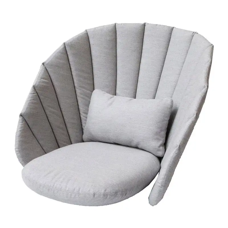 Cane-line Peacock Lounge Chair Cushion Set, Light Grey 3 Cane-line Peacock Lounge Chair Cushion Set, Light Grey