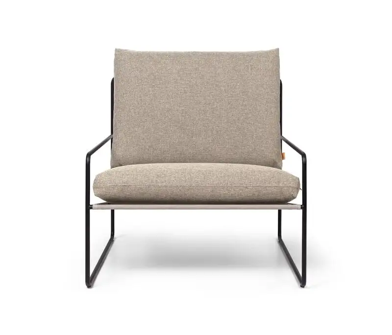 Ferm LIVING Desert 1-seater, Black - Dark Sand Dolce 5 Ferm LIVING Desert 1-seater, Black - Dark Sand Dolce - Image 3