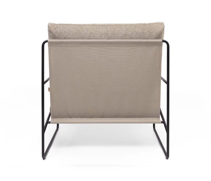 Ferm LIVING Desert 1-seater, Black - Dark Sand Dolce 4 Ferm LIVING Desert 1-seater, Black - Dark Sand Dolce - Image 2