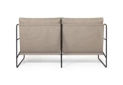 Ferm LIVING Desert 2-seater Sofa, Black - Dark Sand Dolce -Outdoor textiles Sales fermLIVING SS22 DesertSofa 2seater BlackDarkSand 1104265434 pack 3