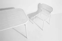 Petite Friture Week-end Table, 85 X 180 Cm, White -Outdoor textiles Sales medium rectangular table week end 28729