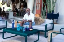 Fermob Bellevie Low Table, Liquorice -Outdoor textiles Sales salon de jardin collection Bellevie Fermob 1 2