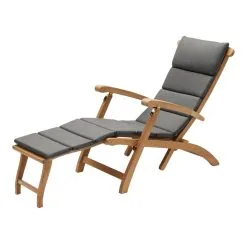 Skagerak Barriere Deck Chair Cushion, Charcoal
